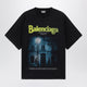 Balenciaga Black Faded Oversized T-Shirt With Logo Print