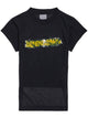 Balenciaga Messy Spray Tshirt With Cutout Back In Cotton Black
