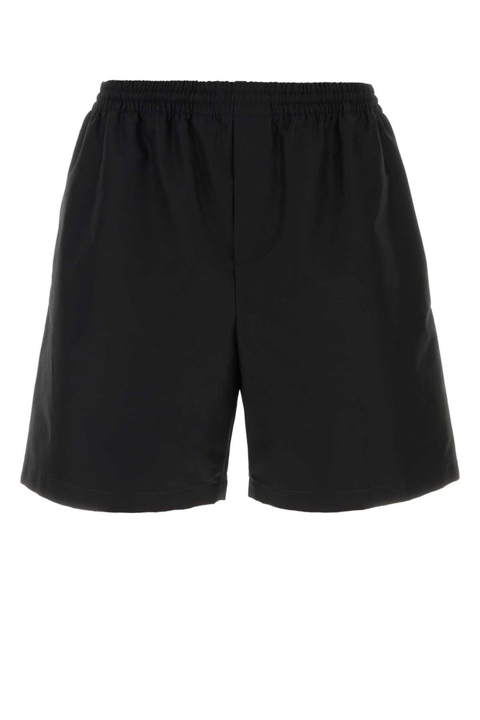 Gucci Black Cotton Bermuda Shorts