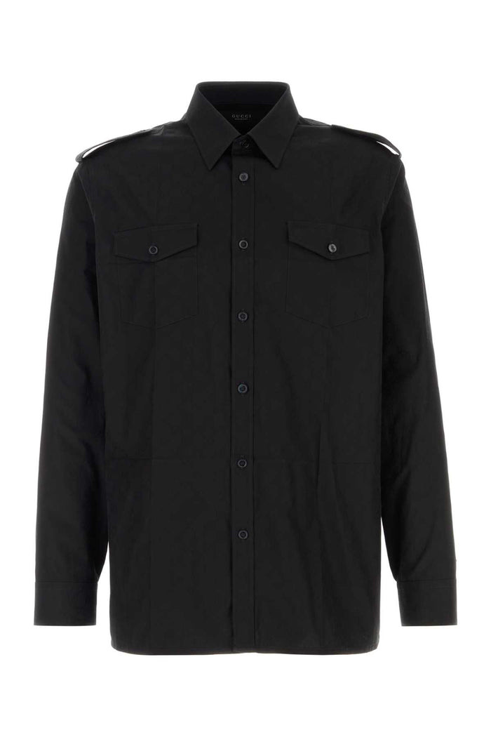 Gucci Black Poplin Shirt