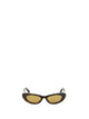 Bottega Veneta Havana Yellow Acetate Sunglasses