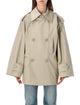 Balenciaga Balenciaga Double-Breasted Cotton Trench Coat