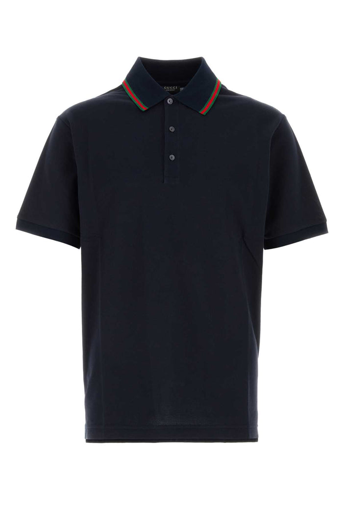 Gucci Midnight Blue Piquet Polo Shirt