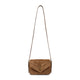 Saint Laurent Orange Caramel Cognac Suede Lou Lou Shoulder Bag