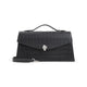 Alexander Mcqueen Black Silver Skull Top Handle