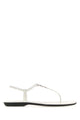 Gucci White Leather Sandals