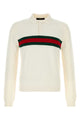 Gucci White Cashmere Long Sleeve Polo