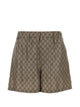 Gucci Gg Print Silk Shorts