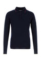 Balenciaga Midnight Blue Wool Polo Shirt
