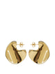 Bottega Veneta Gold Silver Medium Disc Earrings
