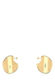 Bottega Veneta Gold Silver Large Disc Earrings