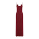 Saint Laurent Bordeaux Long Dress