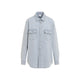Bottega Veneta Light Blue Chambray Shirt.