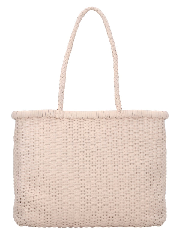 Dragon Difussion Beige Leather Shoulder Bag