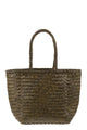 Dragon Grace Basket Small - Woven Leather Bag