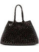 Dragon Difussion Brown Leather Shoulder Bag