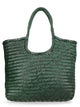 Dragon Difussion Brown Leather Handbag