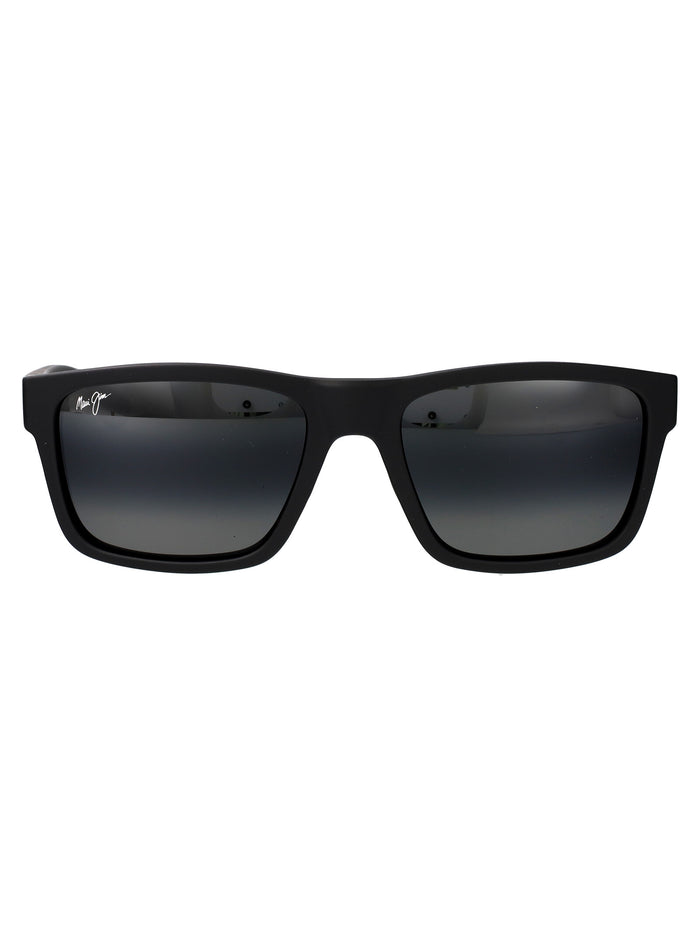 Maui Jim Matte Black Grey Acetate Sunglasses
