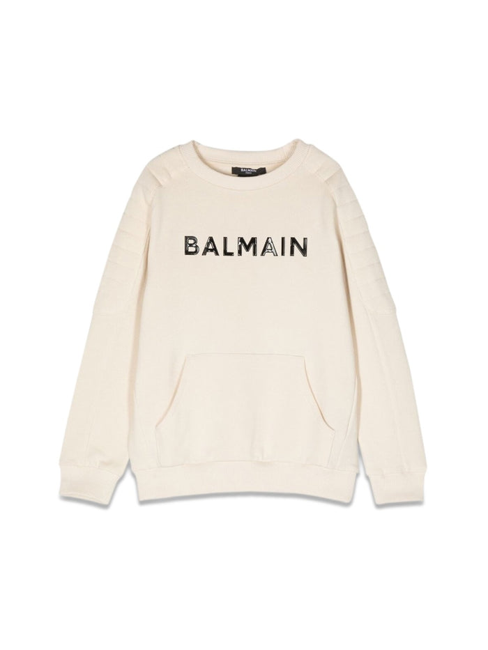 Balmain Logo Crewneck Sweatshirt