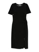 Patrizia Pepe Black Polyester Elastan Dress