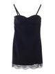 Patrizia Pepe Black Polyester Polyamide Elastane Dress