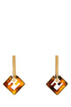 Fendi Printed Plexiglass And Metal Forever Fendi Earrings