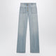 Valentino Straight-Leg Cotton Denim Jeans In Light Blue