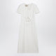 Valentino Embroidered Crepe Evening Dress In Ivory