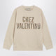 Valentino Garavani Ivory Cotton Sweatshirt With Chez Valentino Floral Motif