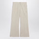 Valentino Ivory Trousers With Floral Pattern