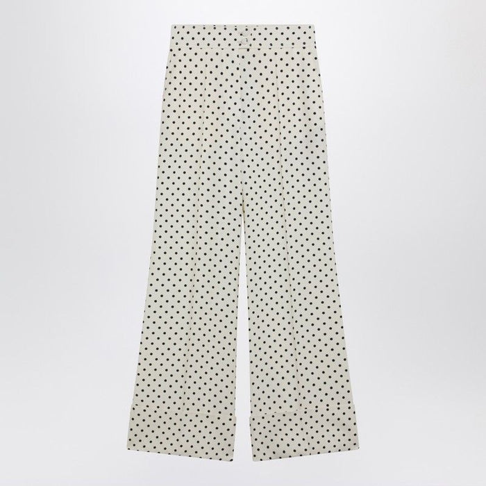 Valentino Ivory Supergran Trousers With Plusdepois Print