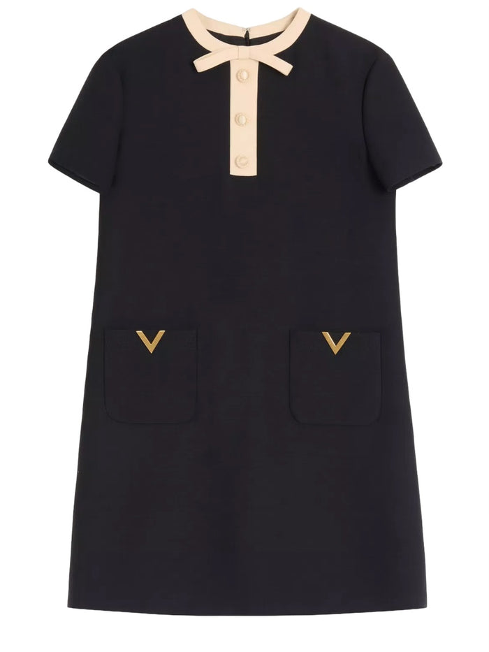 Valentino Wool And Silk Mini Dress