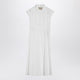 Valentino White Midi Dress With Sangallo Embroidery