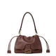 Fendi Mamma Mahogany Leather Pochette Bag