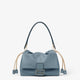 Fendi Mamma Naval Grey Bag With Gold Details