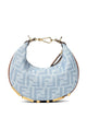 Fendi Blue Leather Mini Graph Satchel