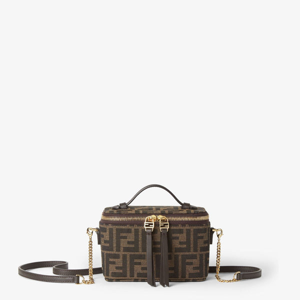 Fendi Fendi Vanity Ff Jacquard Fabric Bag