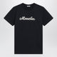 Moncler Navy Blue Tshirt With Logo Embroidery