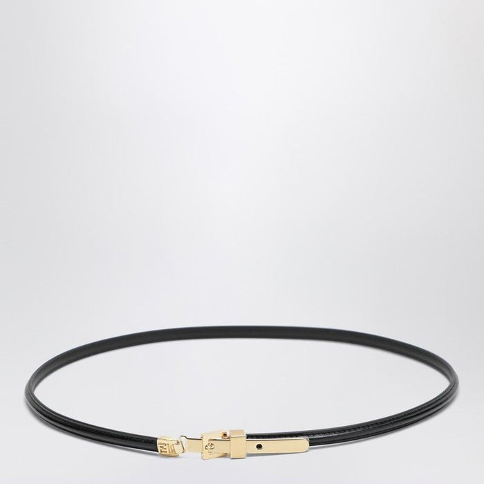 Fendi Ff Black Leather Belt