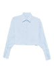 Patrizia Pepe Striped Cropped Shirt