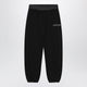 Moncler Black Cotton Jogger Pants With Logo