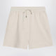 Moncler Ivory Cotton Bermuda Shorts