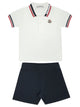 Moncler Kids White Cotton Tracksuit