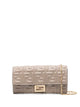 Fendi Continental Taupe Convertible Wallet