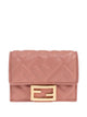 Fendi Nappa Leather Baguette Micro Trifold Wallet