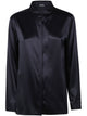 Emporio Armani Long Sleeved Silk Blend Shirt