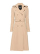 Patrizia Pepe Beige Polyamide Elastan Trench Coat
