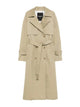 Patrizia Pepe Beige Cotton Trench Coat