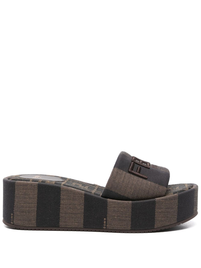 Fendi Sunshine Flatform Sandals