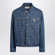 Valentino Blue Denim Jacket With Vgold Detail